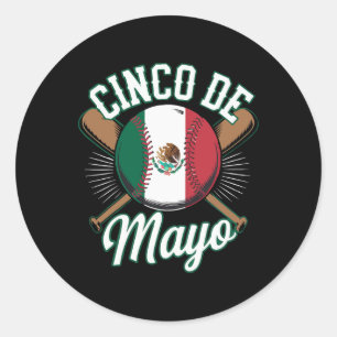 Sticker Rond Vendre Cinco De Mayo Vendre Mexicain