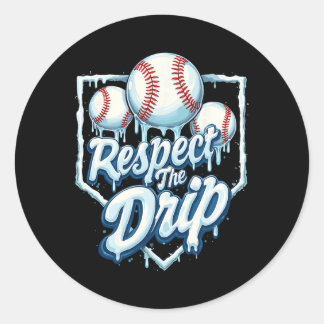 Sticker Rond Vendre Drip Boys Ice Cream Drip Jeune Respect Le D