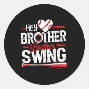 Sticker Rond Vendre drôle Hey Frère Frère Swing