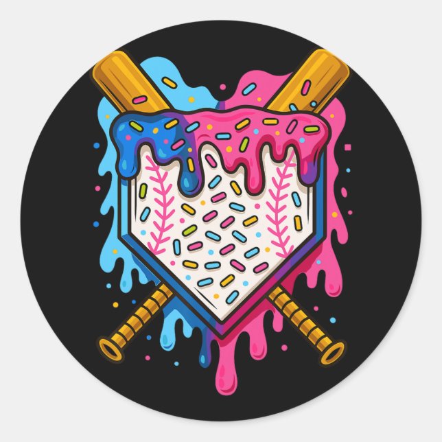 Sticker Rond Vendre Garçons Ice Cream Driam Vendre (Devant)