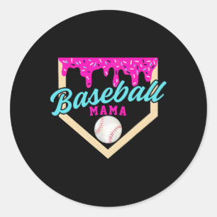 Sticker Rond Vendre Mama Home Plate Ice Cream Driam Avec des ar