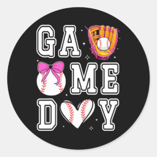 Sticker Rond Vendre Soeur Coquette Bow Jeu Jour Vendre Maman Ma