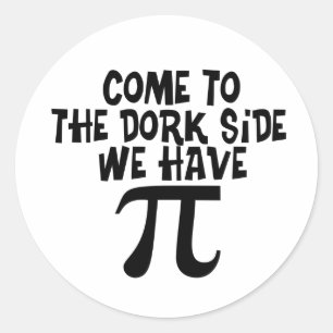 Sticker Rond Venez au côté de Dork… nous avons pi