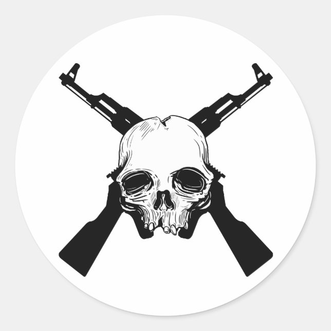 Sticker Rond Venez chercher Em (Devant)