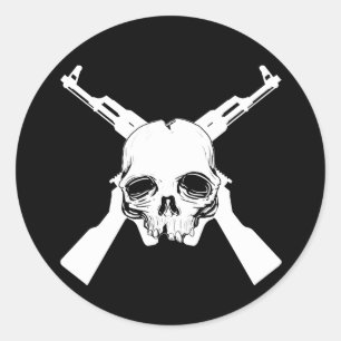 Sticker Rond Venez chercher Em