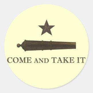 Sticker Rond Venez le prendre