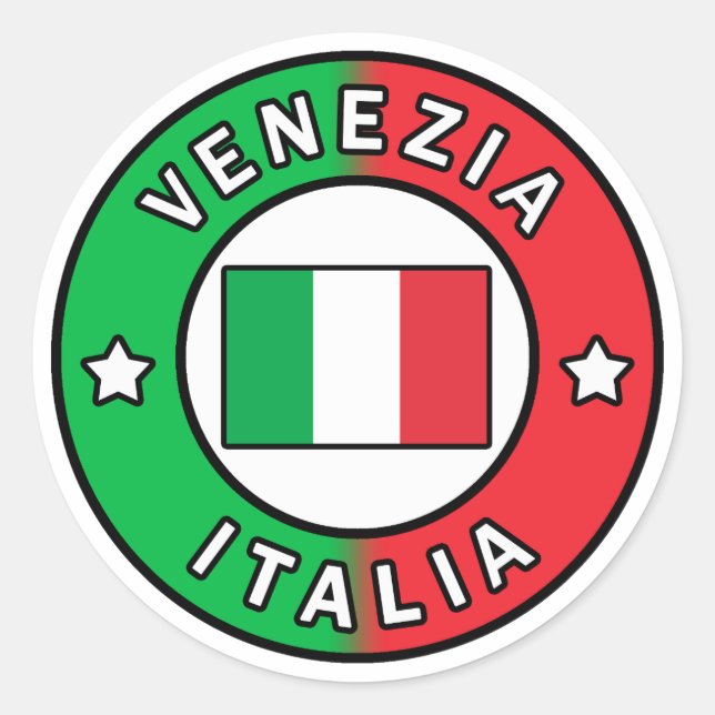 Sticker Rond Venezia Italia (Devant)