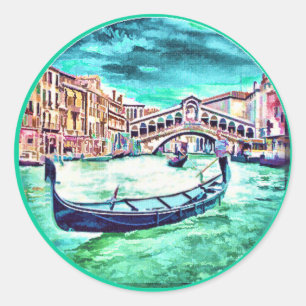 Sticker Rond Venezia, Italie
