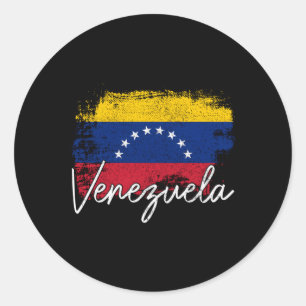 Sticker Rond Venezuela Drapeau vénézuélien Fierté Racines