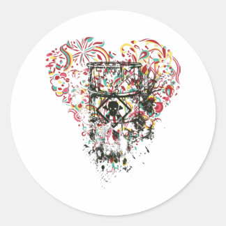 Sticker Rond venin, art moderne, polluant, poison, toxine,