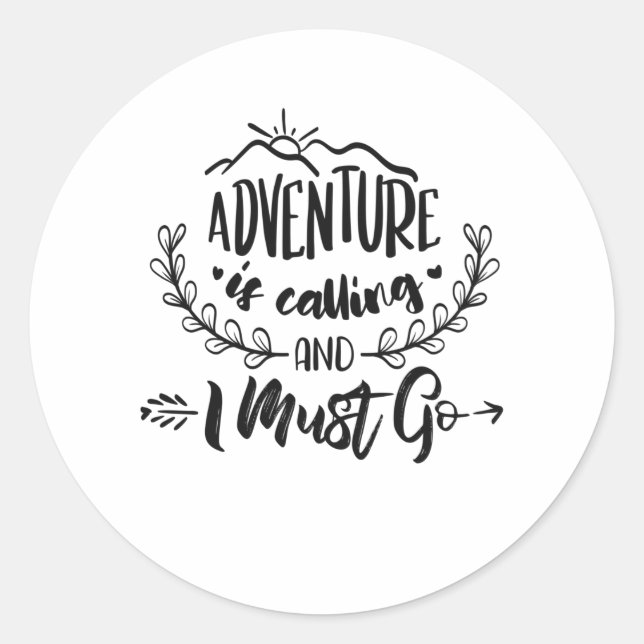 Sticker Rond Venin de camping Outdoor (Devant)