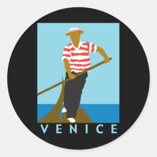 Sticker Rond Venise