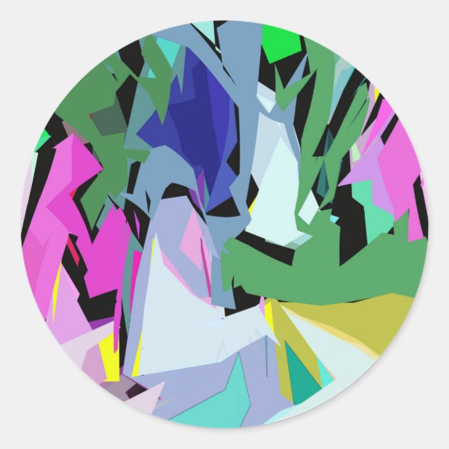 Sticker Rond Vent coloré (Devant)