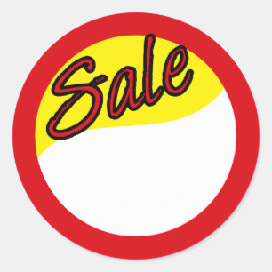 Sticker Rond Vente