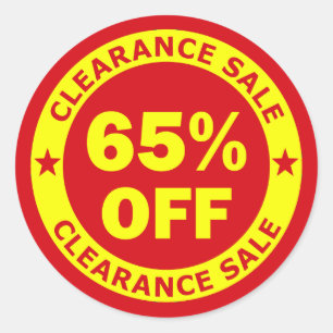 Sticker Rond Vente de compensation 65 % de réduction
