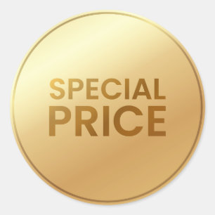 Sticker Rond Vente d'or au prix spécial