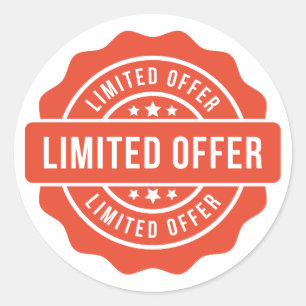 Sticker Rond Vente limitée