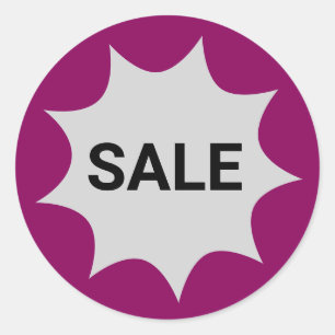 Sticker Rond Vente promotionnelle pour petites entreprises