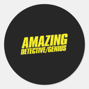 Sticker Rond Ventilateur de Halloween Heist, détective Extraord