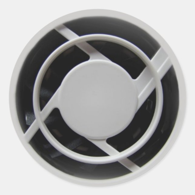 Sticker Rond Ventilateur de refroidissement Faux Electronique (Devant)