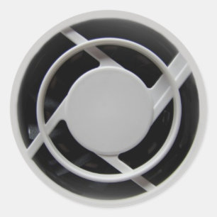 Sticker Rond Ventilateur de refroidissement Faux Electronique