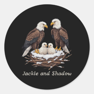 Sticker Rond Ventilateur Jackie Et Shadow Bald Eagle Club Vie V