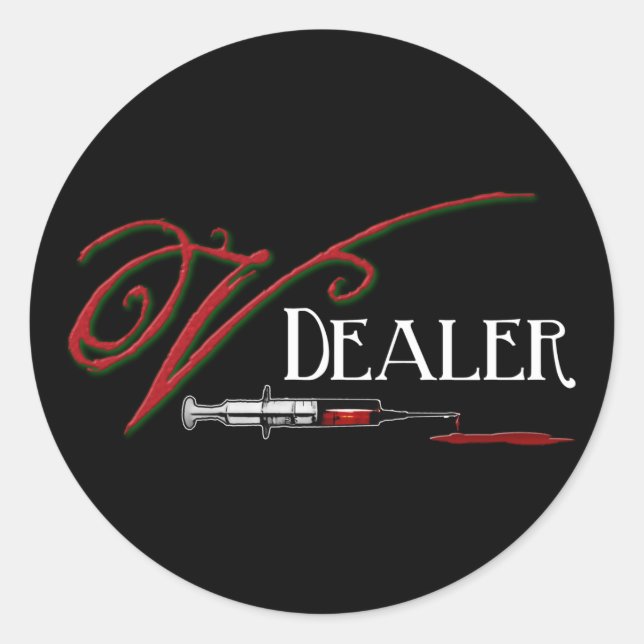 Sticker Rond Ventilateur - Vampire Blood (Devant)