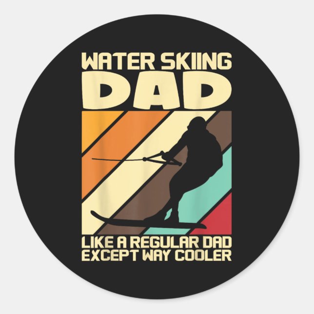Sticker Rond Ventilateurs de ski nautique (Devant)