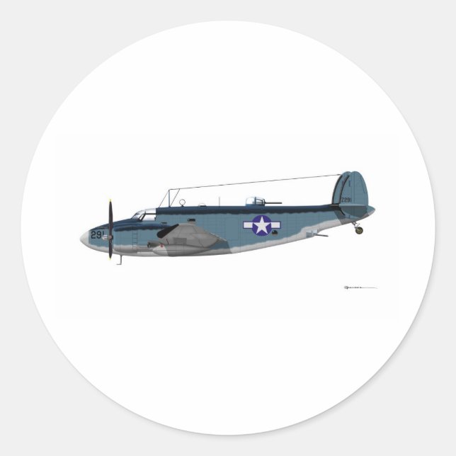 Sticker Rond Ventura PV-1 Lockheed (Devant)