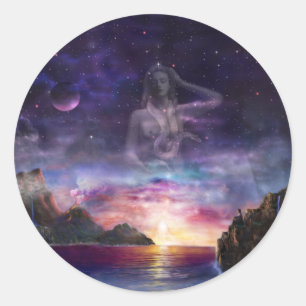 Sticker Rond Vénus à Scorpio