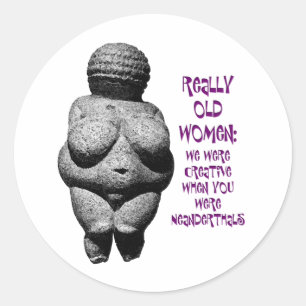 Sticker Rond Vénus de Willendorf