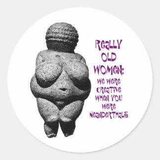 Sticker Rond Vénus de Willendorf