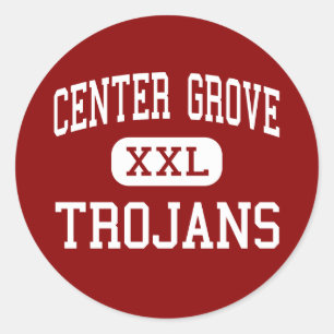 Sticker Rond Verger central - Trojan - haut - Greenwood Indiana