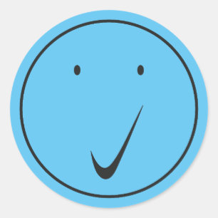 Sticker Rond Vérifier la face - Tick/Black.