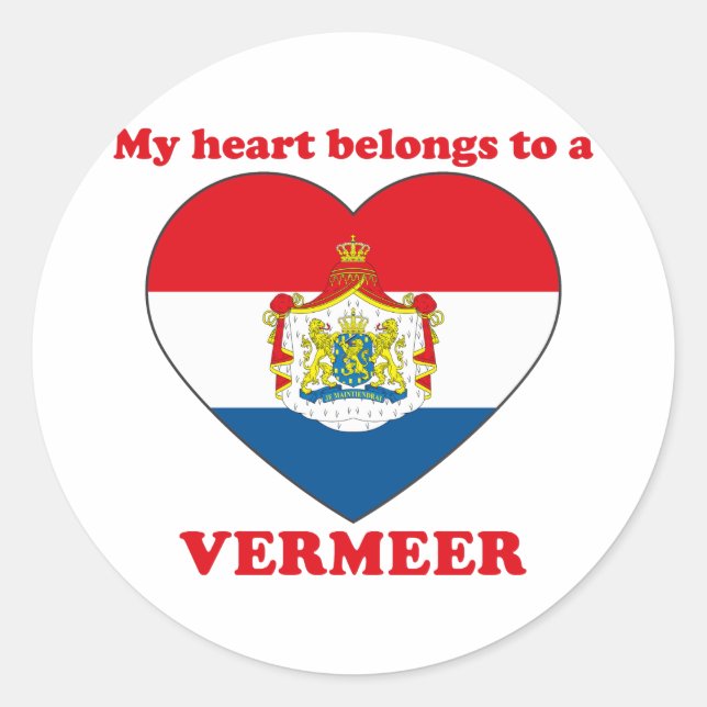 Sticker Rond Vermeer (Devant)