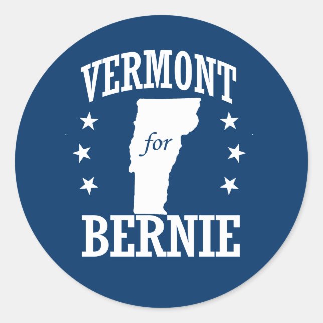 STICKER ROND VERMONT POUR BERNIE (Devant)
