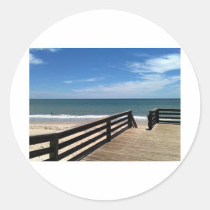 Sticker Rond Vero Beach 2010 Gibney Le MUSÉE Zazzle