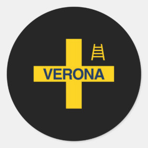 Sticker Rond Vérone Tifo Hellas Gialloblã¹ Brigades Curva Sud S