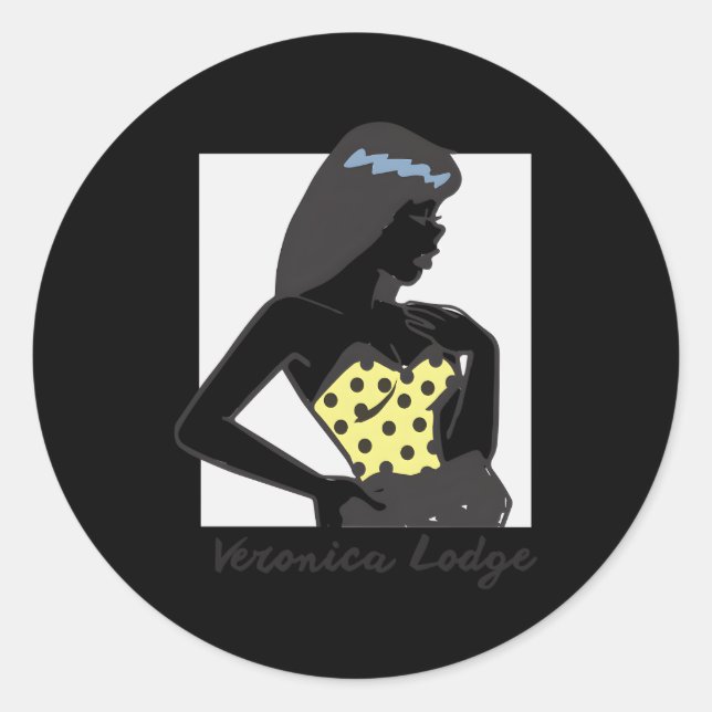 Sticker Rond Veronica Lodge De Archie Comics (Devant)