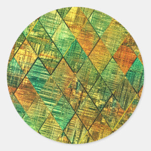 Sticker Rond Verre coloré géométrique décoratif moderne