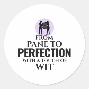 Sticker Rond Verre de fenêtre Glazier Fitting Vitrage