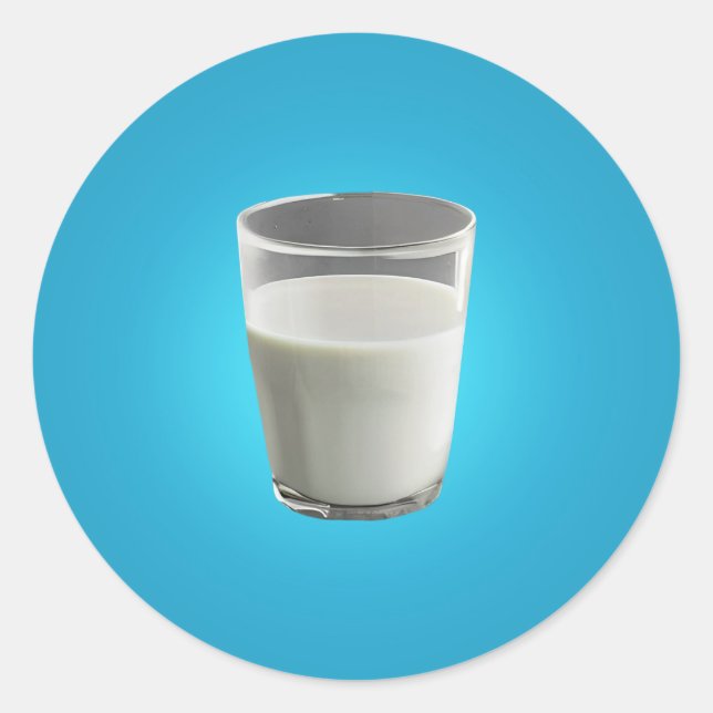 Sticker Rond Verre de lait (Devant)