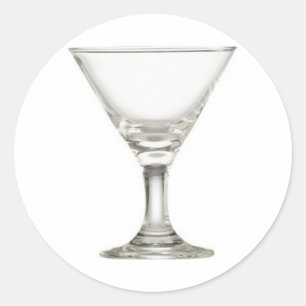 Sticker Rond verre de martini
