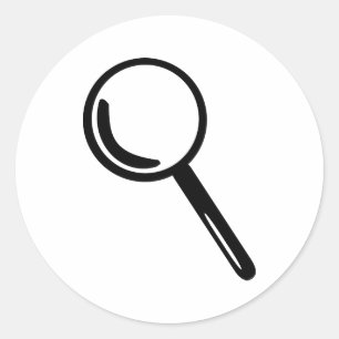 Sticker Rond Verre grossissant