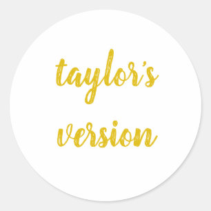 Sticker Rond version de taylor