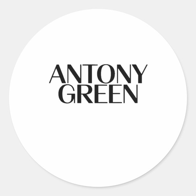 Sticker Rond vert antonique (Devant)