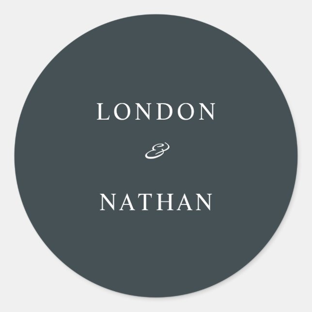 Sticker Rond Vert bleu clair simple (Devant)