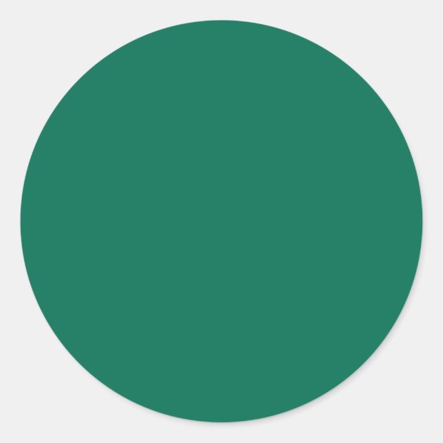 Sticker Rond Vert bouteille (couleur solide) (Devant)