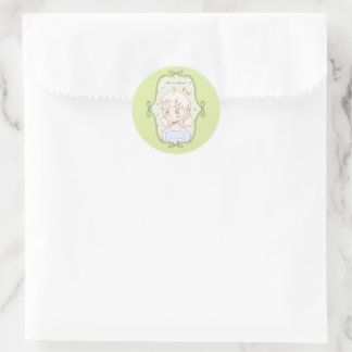 Sticker Rond Vert doux