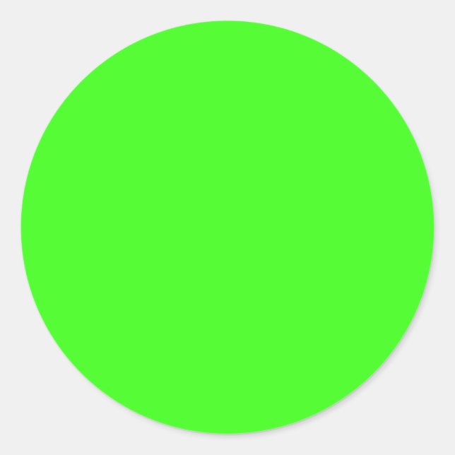 Sticker Rond vert fluorescent -blanc (Devant)